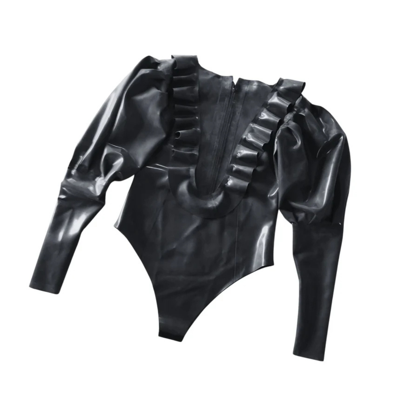 Frilled Puff Sleeve Bodysuit