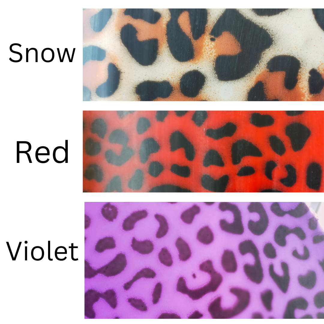 Leopard Print Latex Suspender Belt