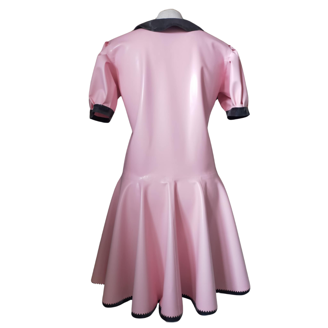 Puff Sleeve Latex Maid Dress