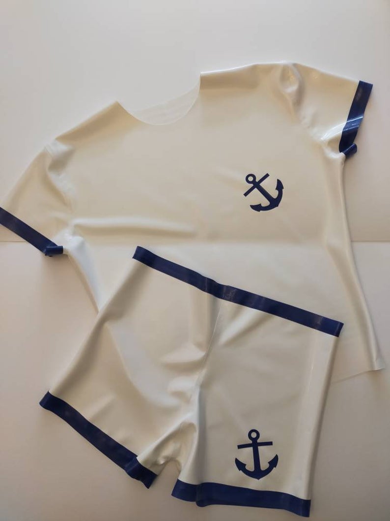 Mens Large Three Piece Sailor Outfit