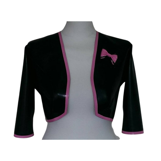 Latex Bolero Jacket with Bow