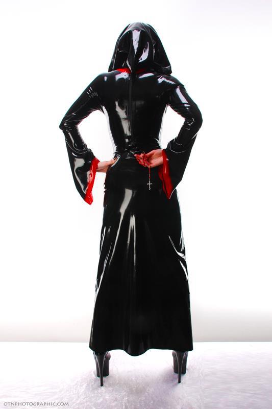 Long Latex Nun with Veil