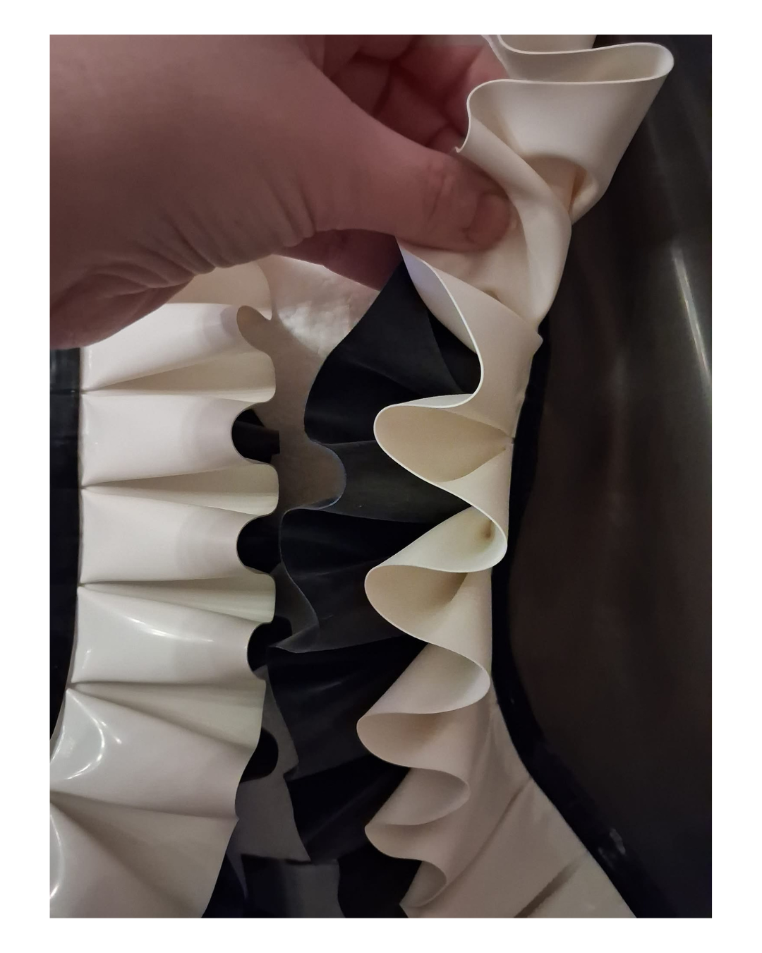 Deluxe Frilly Latex Nightie Set