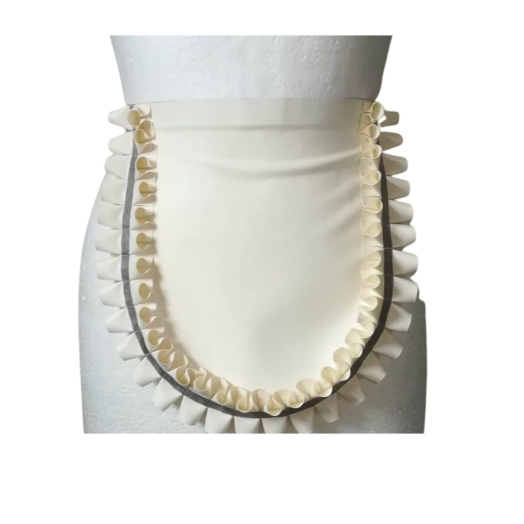 Double Frill Latex Apron