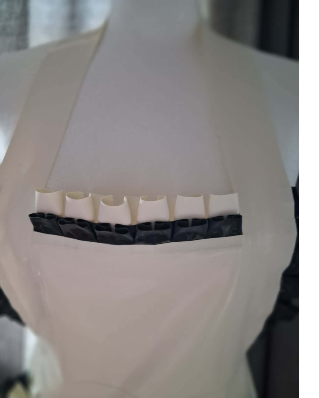 Deluxe Frilly Latex Bib Apron