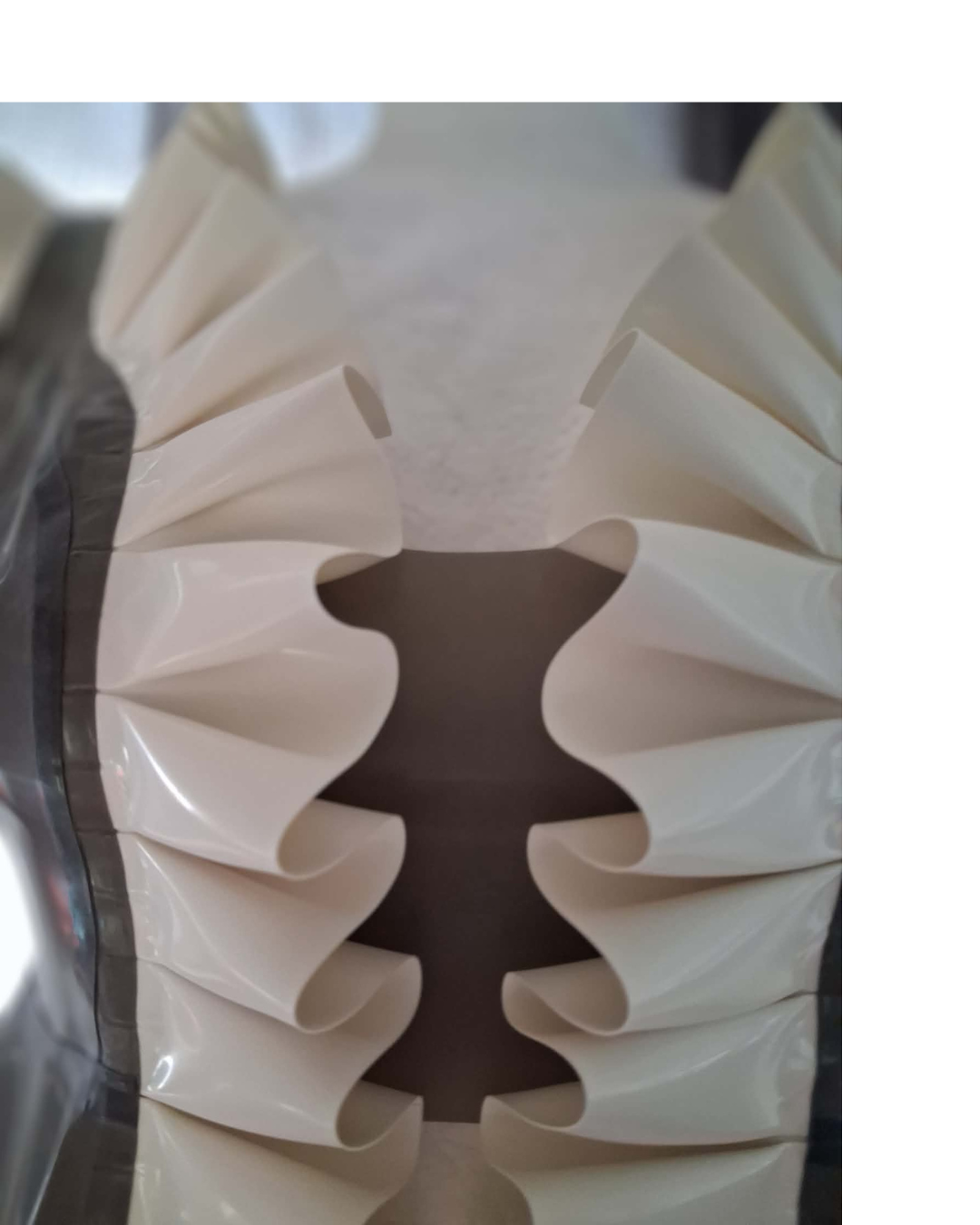 Frilly Latex Open front Nightie