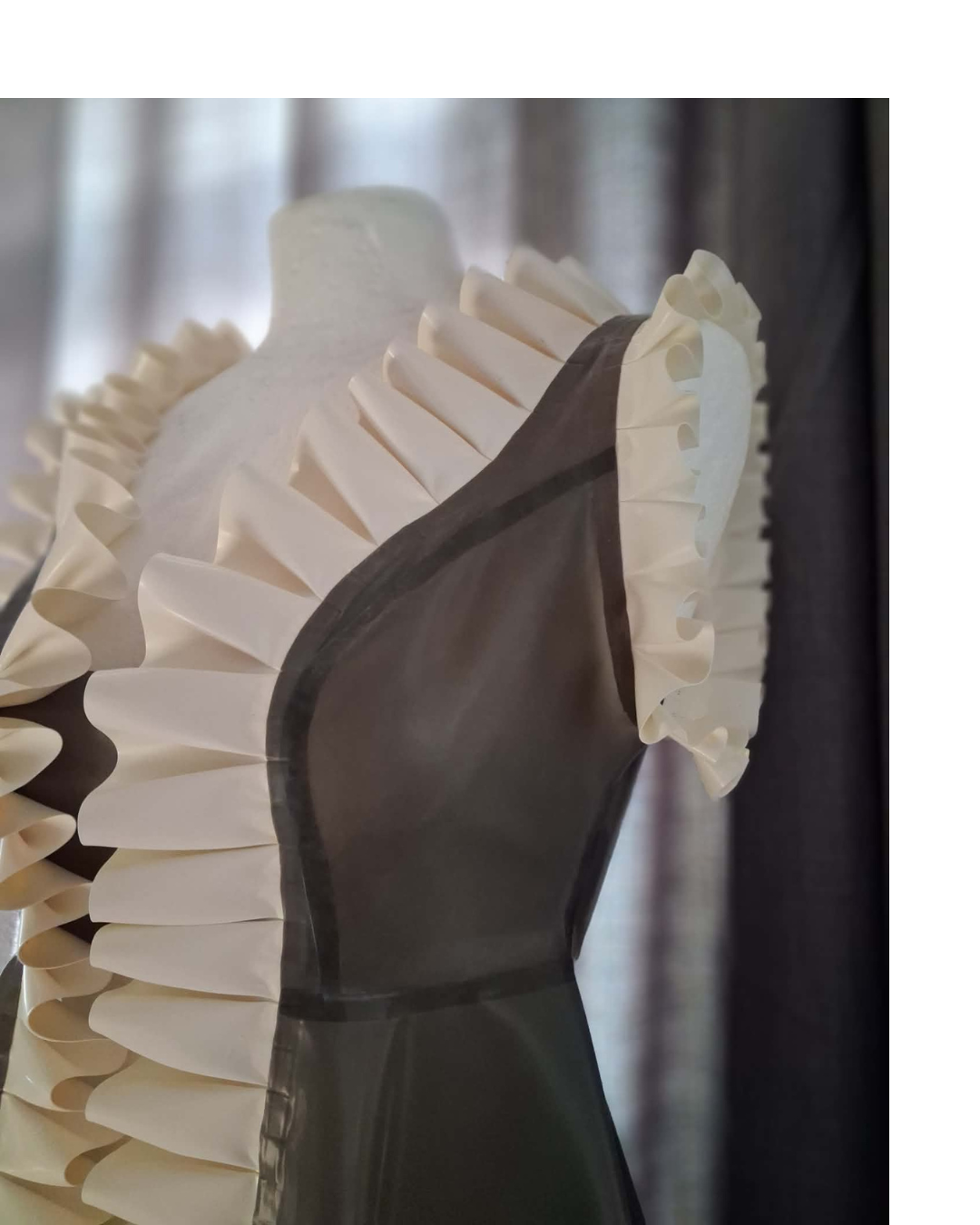 Frilly Latex Open front Nightie