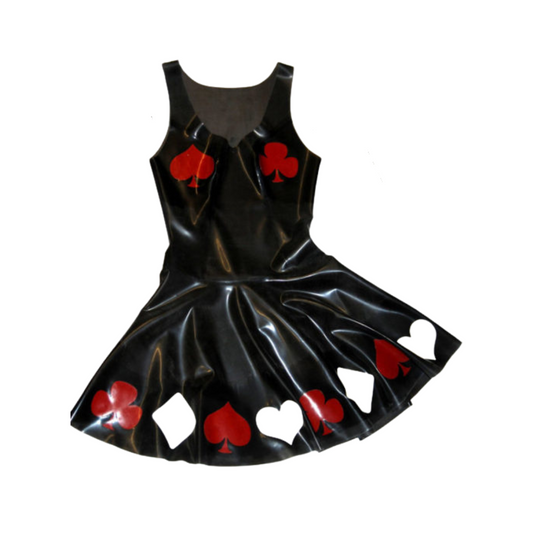 Latex Card Suit Dress