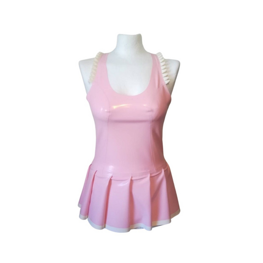 Latex Cheer Leader Dress