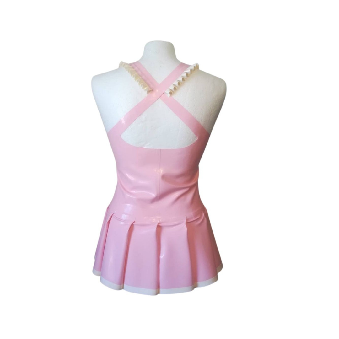 Latex Cheer Leader Dress