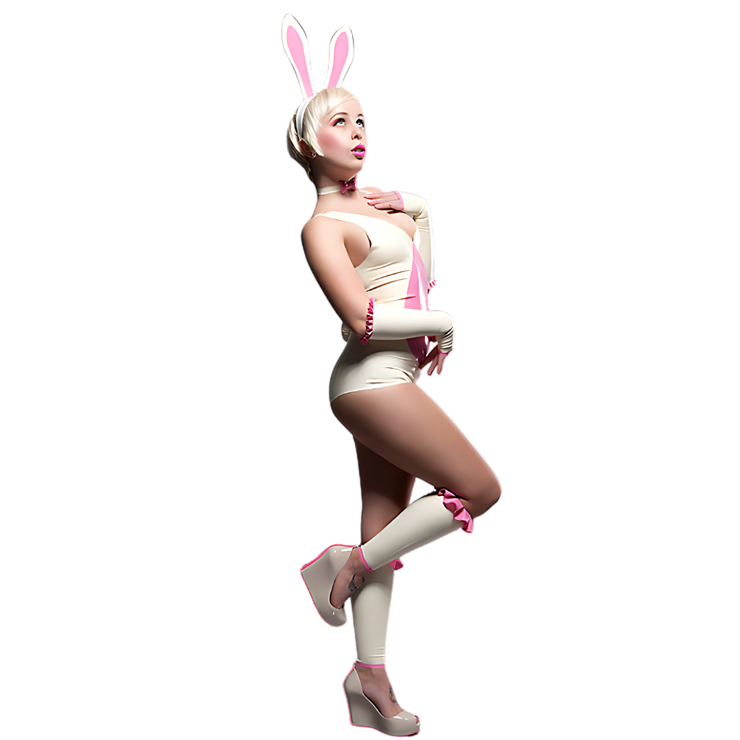 Latex Bunny Girl Costume