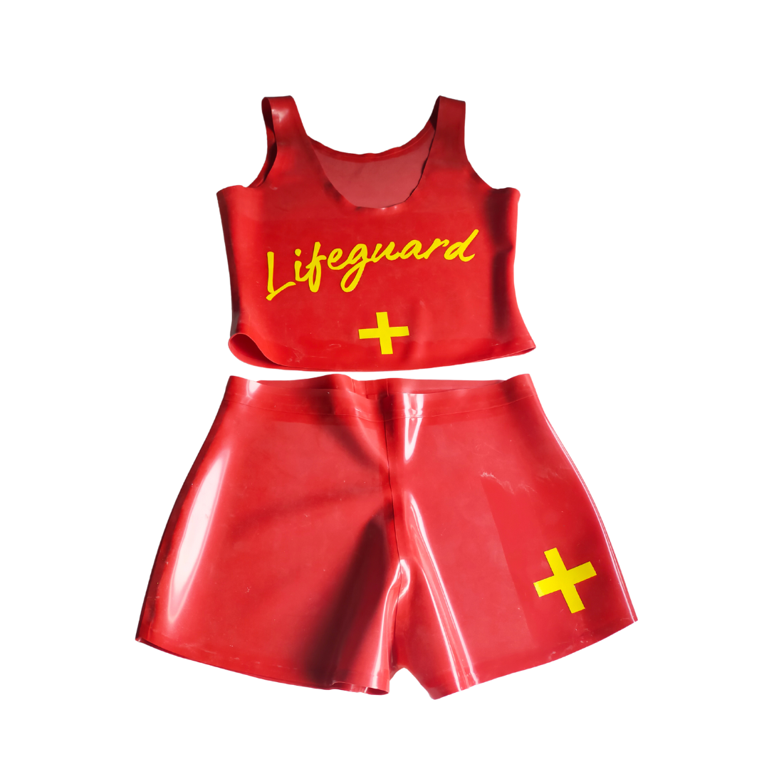 Latex Lifeguard Outfit