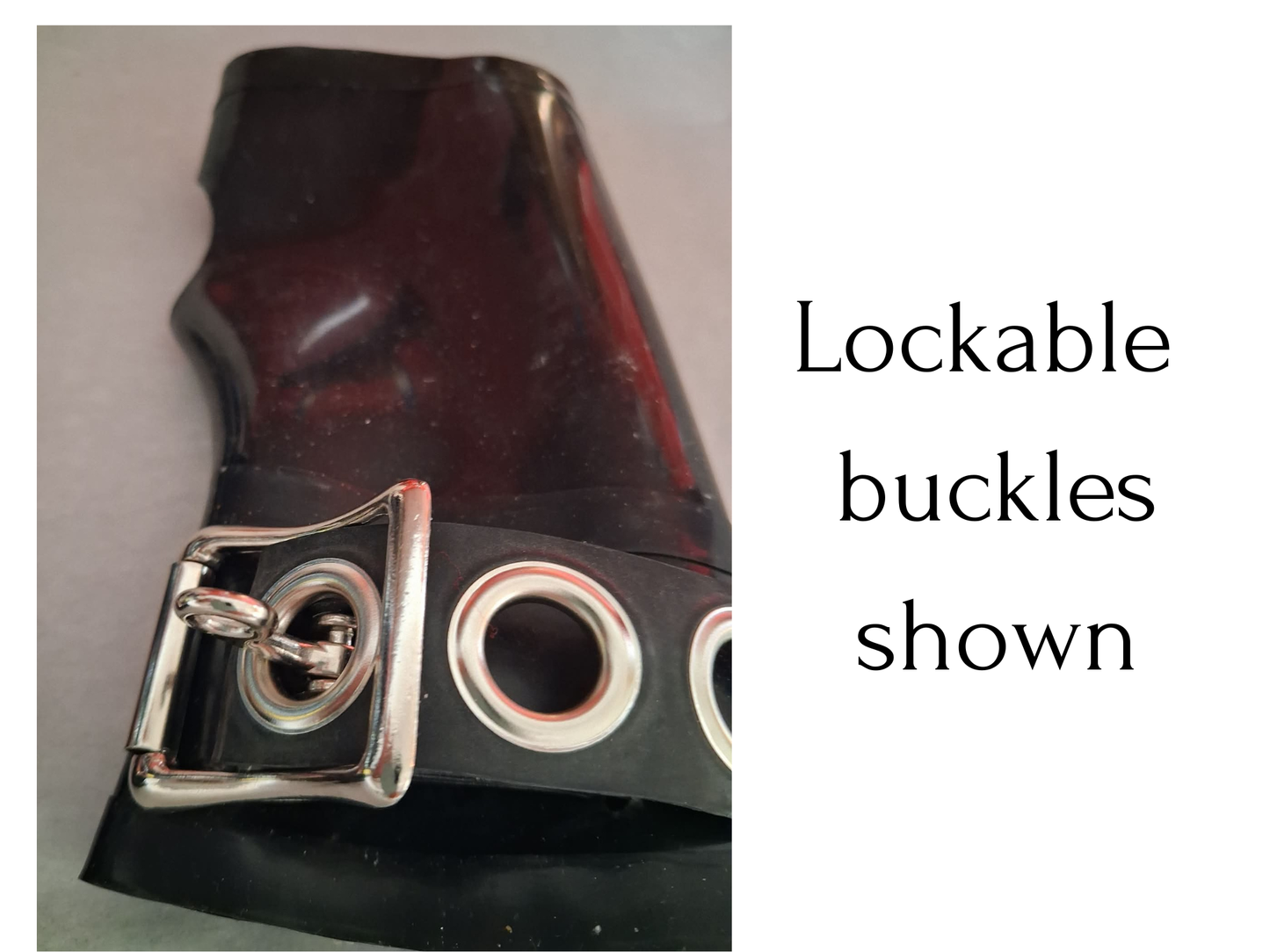 Latex Gloves with Lockable Buckles