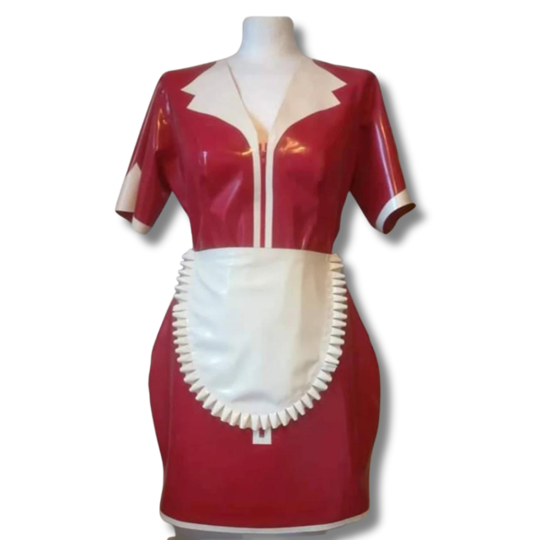 Latex Maid Dress with Apron