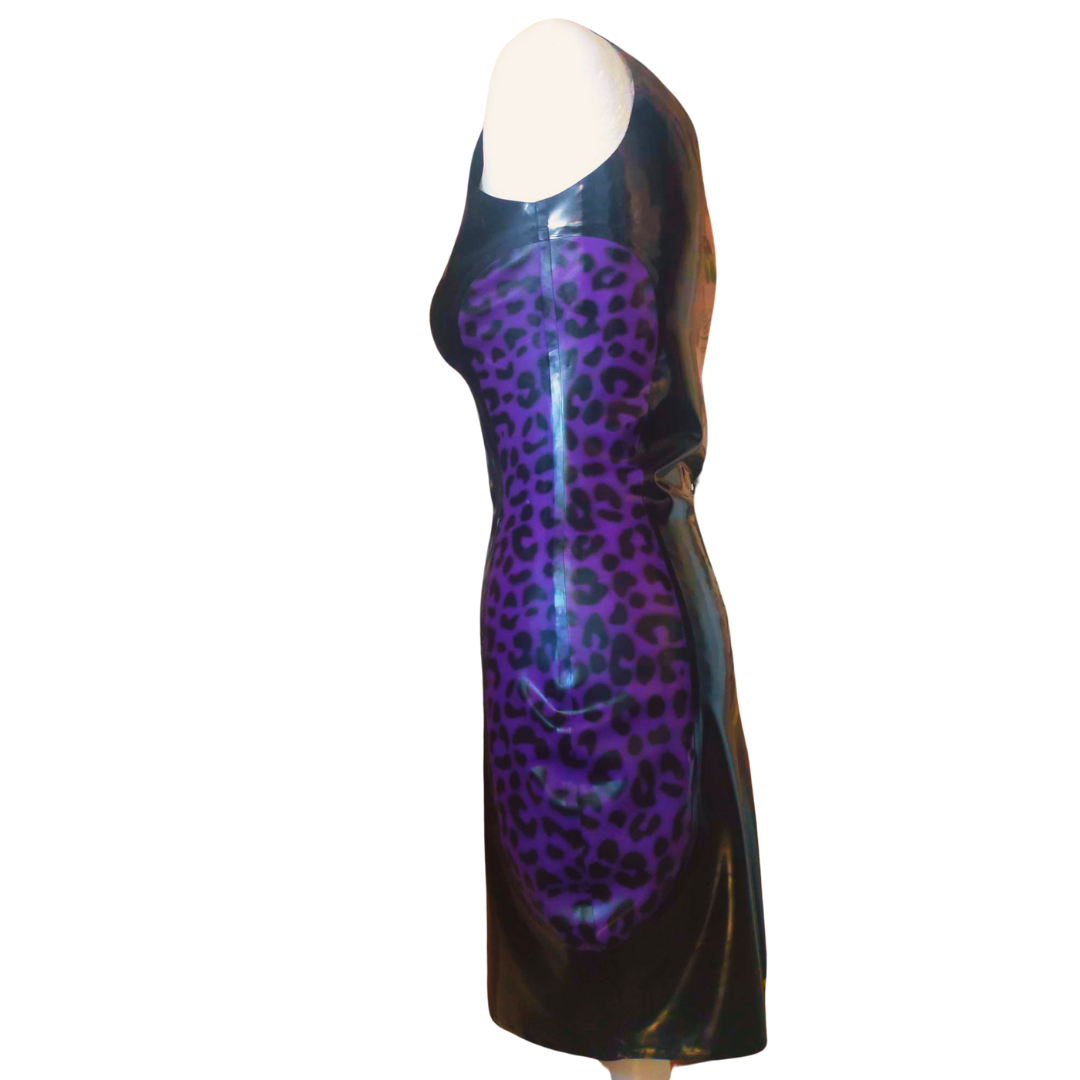 Leopard Print Latex Bodycon