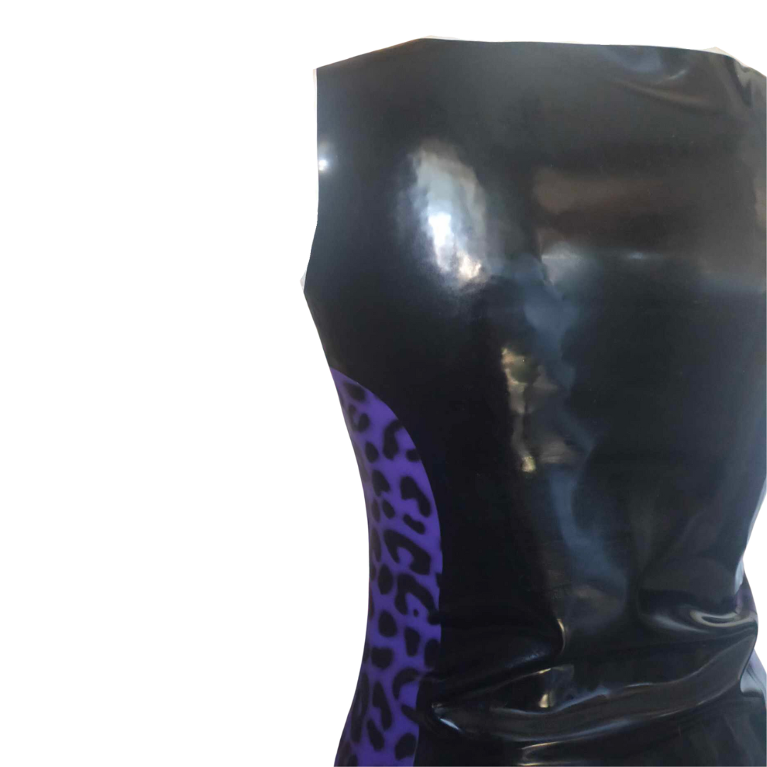 Leopard Print Latex Bodycon