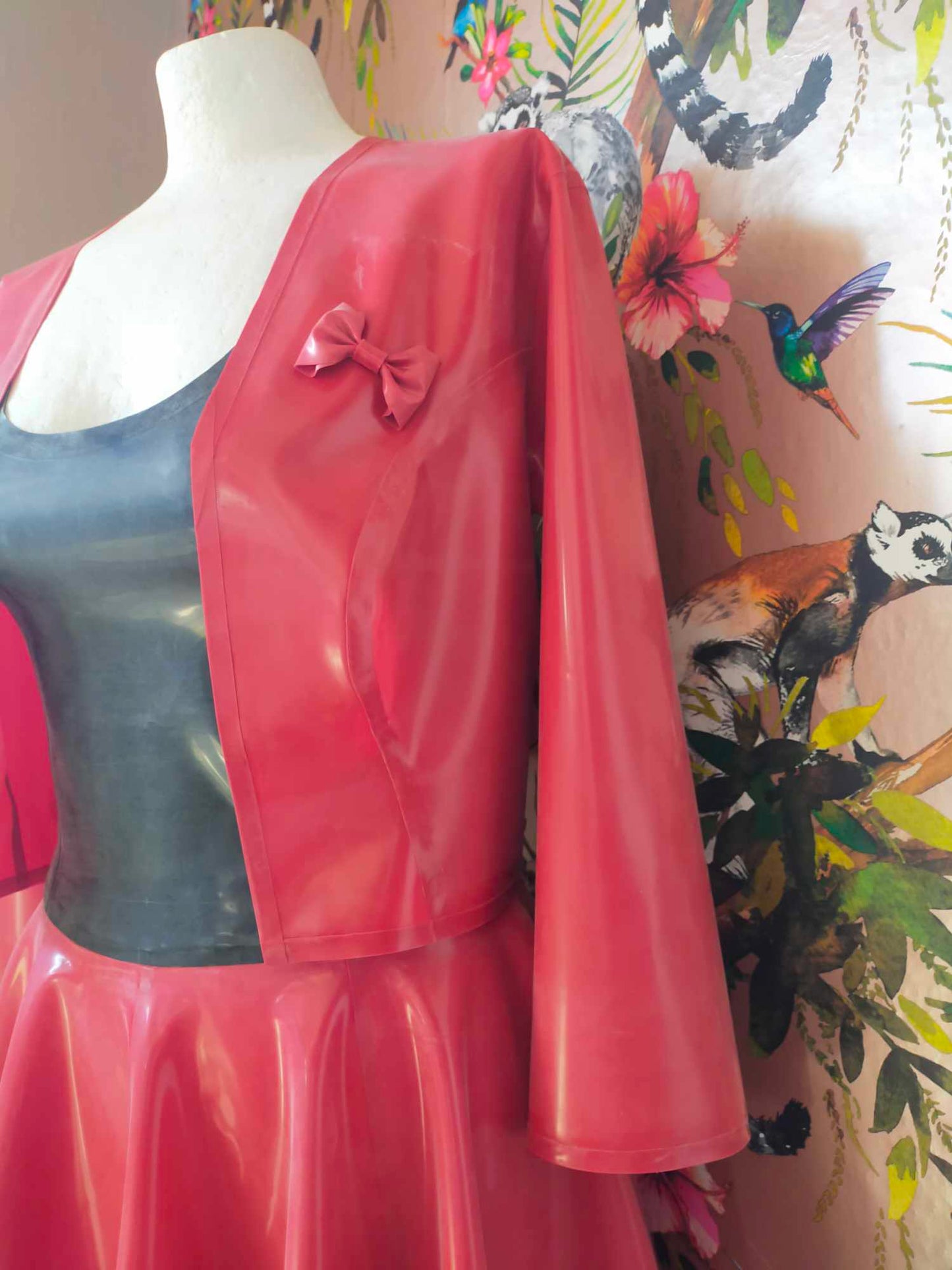 Latex Bolero Jacket with Bow