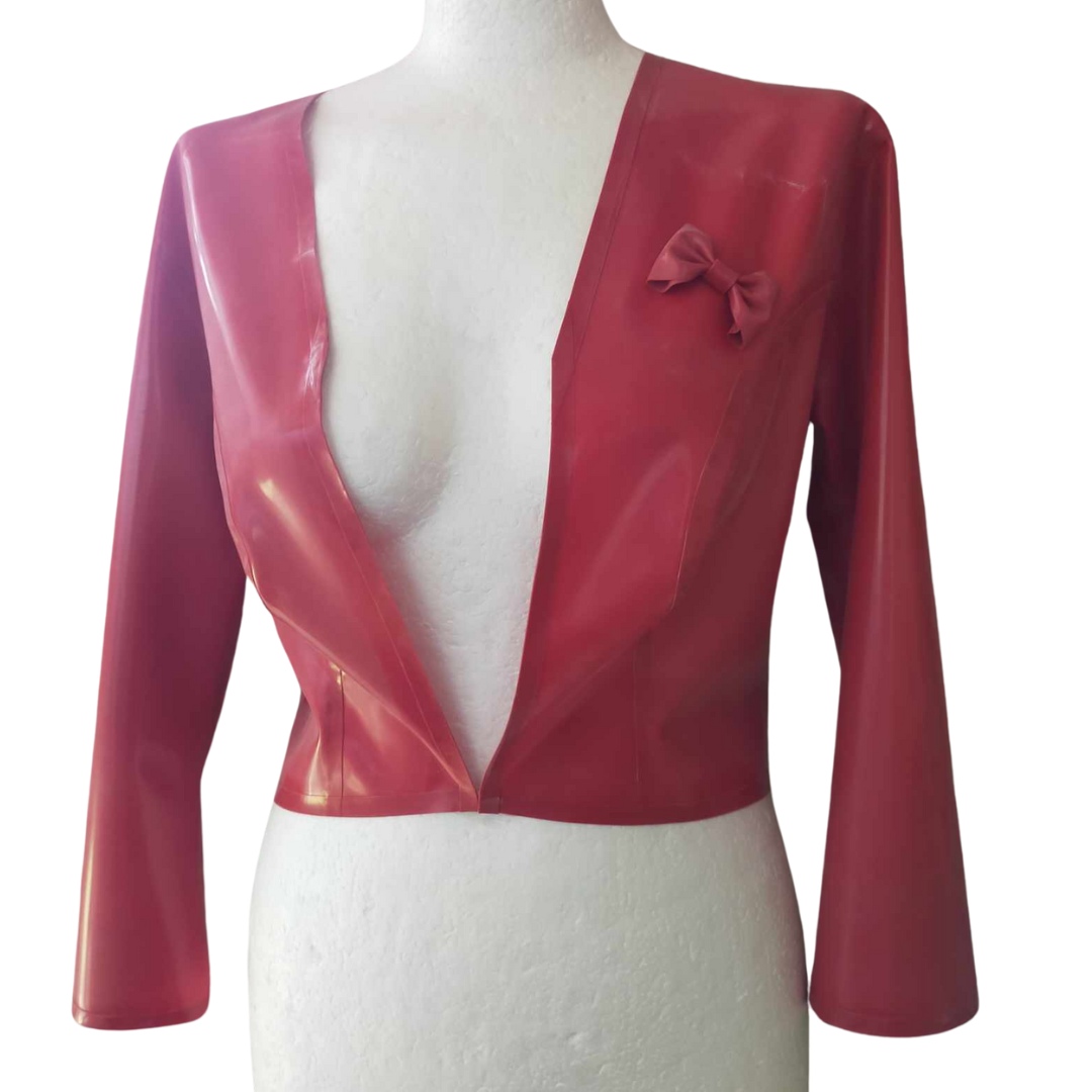 Latex Bolero Jacket with Bow