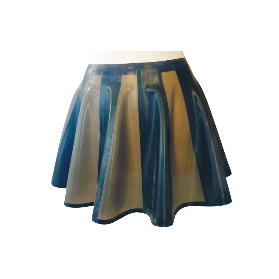 Short Latex Sunray Skirt