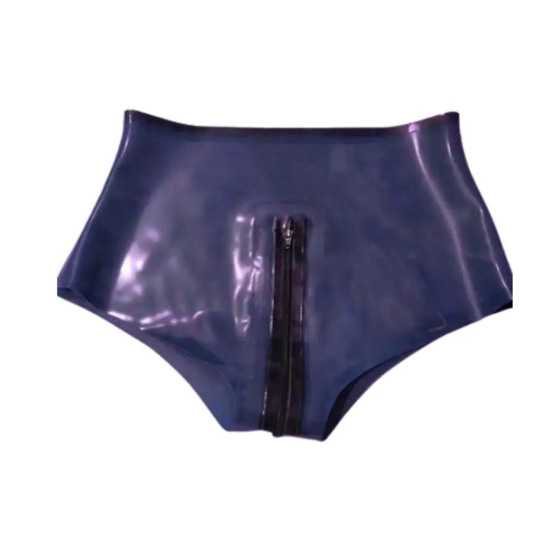 Zip Front Latex Knickers