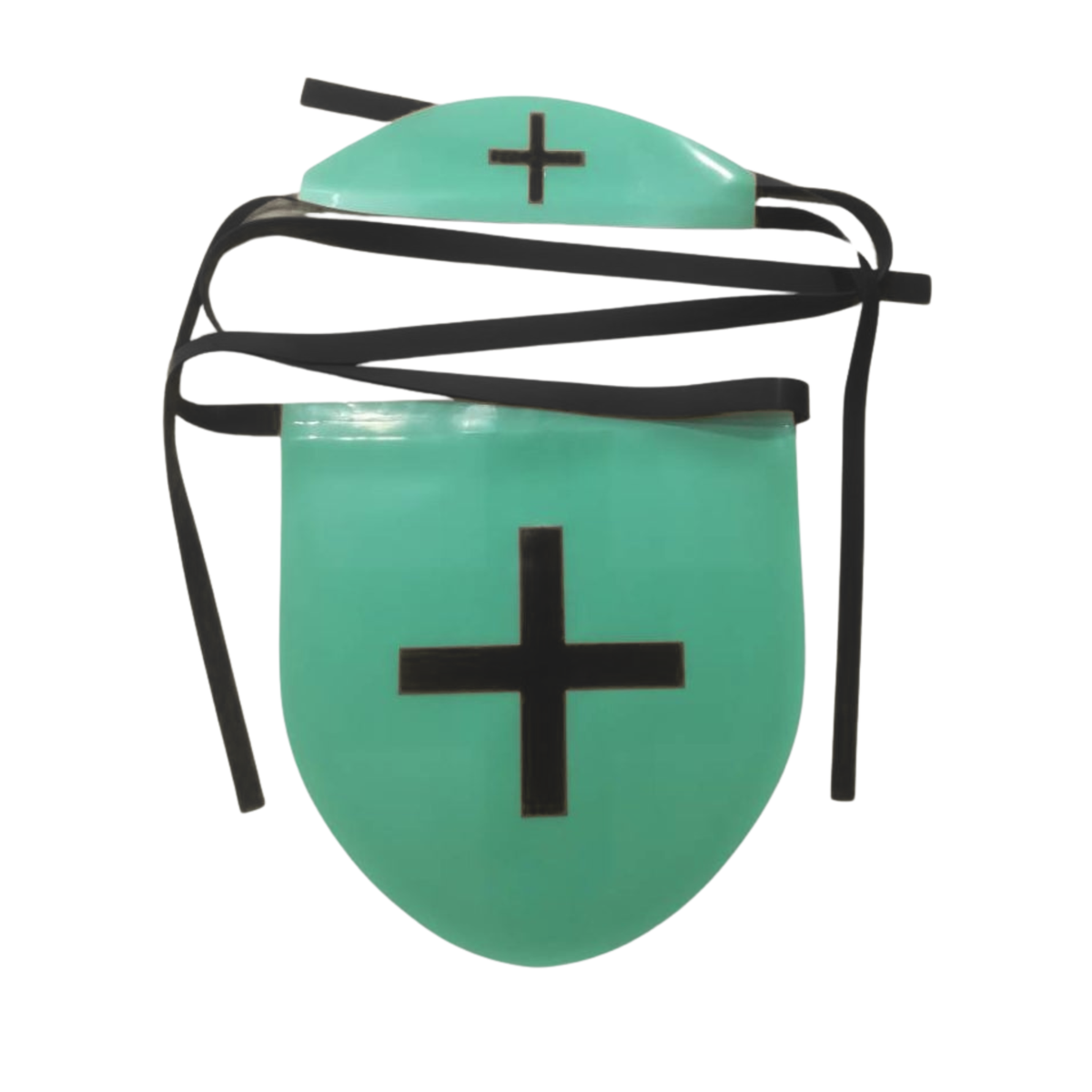 Latex Nurse Apron Set